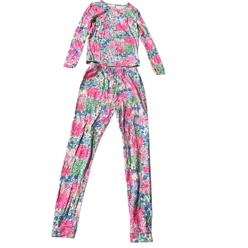 Lilly Pulitzer Sammy Pajama Set -Little Soree all day Size 10